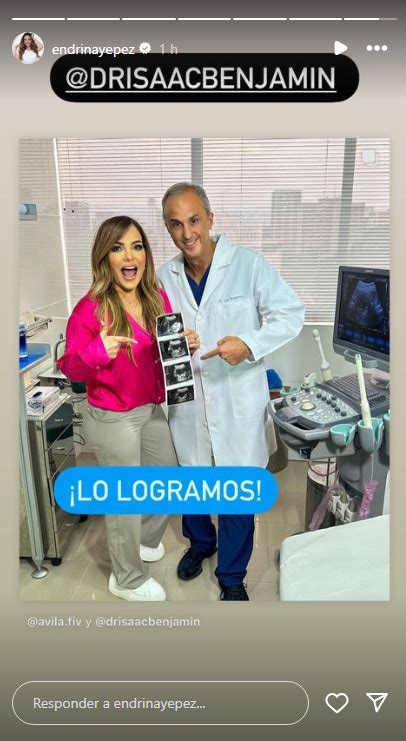 Endrina Yépez confirmó que está embarazada .